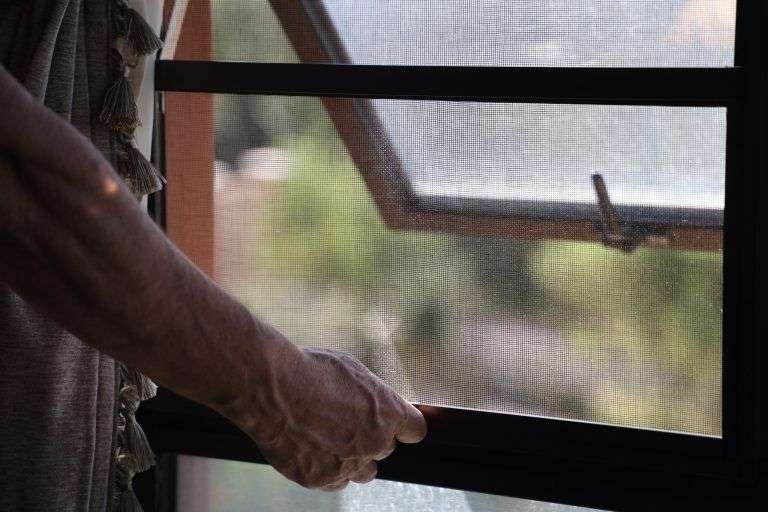 insect screens for aluminium window close up